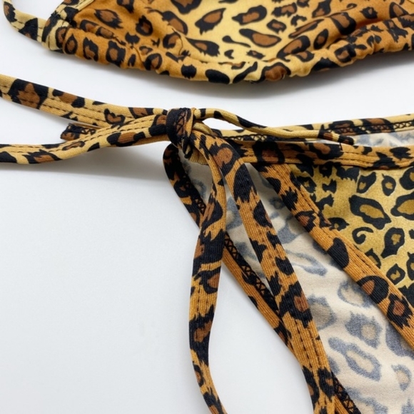 🙋🍍Classic String Bikini Sexy Cheetah Leopard OS - Picture 2 of 4
